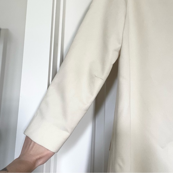 Vintage London Fog Classy Off-White Trench Coat - Size 8 - Picture 6 of 15